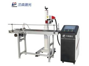 30W Flying Production Line Laser Marking Machine with Conveyor Belt