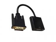 Black 1080P HD TV Converter Dvi Male To Female VGA Micro5P Adapter Cable