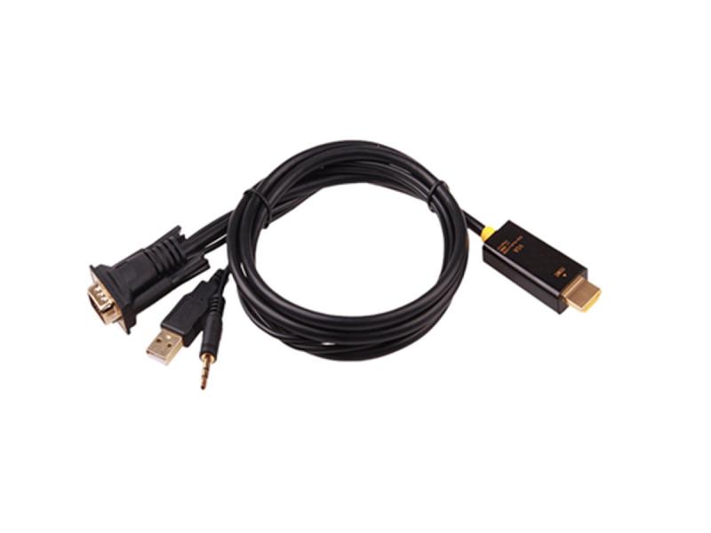 Low Price High Speed VGA 3.5audio To HD Adapter Converter Cable for HDTV Projector