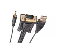 Low Price High Speed VGA 3.5audio To HD Adapter Converter Cable for HDTV Projector