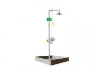 Stainless Steel Emergency Shower Eye Wash(With Waste Water Collection Tank)