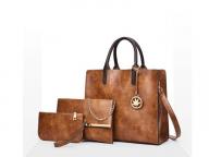 High Quality Women Ladies Shoulder Handbags Satchel 3pcs Purse Set