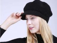 Wholesale Women Fashion Warm Hat Cap Winter Knit Rabbit Fur Hats