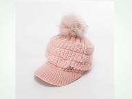 Wholesale Winter Warm Knitted Hat with Faux Fur Pompom Cap for Women Girl