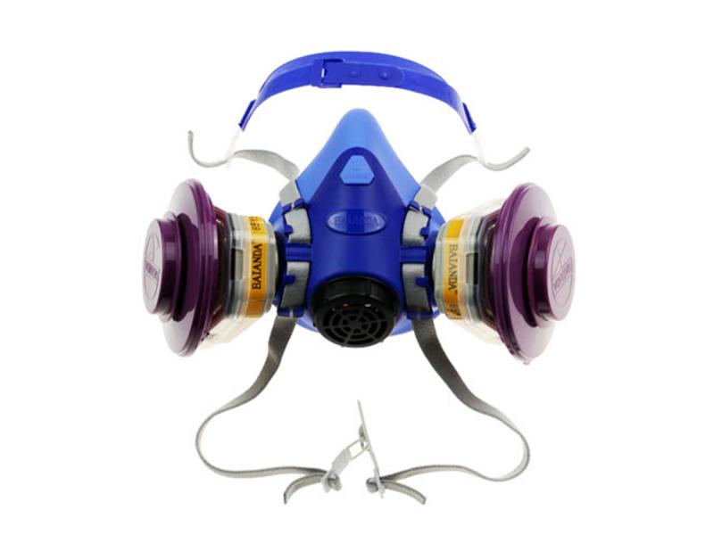 BAIANDA Combination Respirator Assembly FF65215, Large, Half Mask FEA06 with Chemical Cartridge 6515