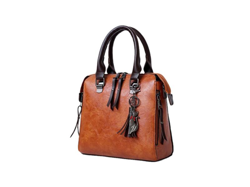 Elegant PU Leather Handbag Ladies Custom Made Tote Bags Sets