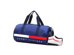 Bright Color Polyester Canvas Shoulder Handbag Travel Duffle Bag