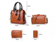 Women High Quality Handbags Sets Ladies Handbags Shoulder Bags Satchel 4pcs Purse Set