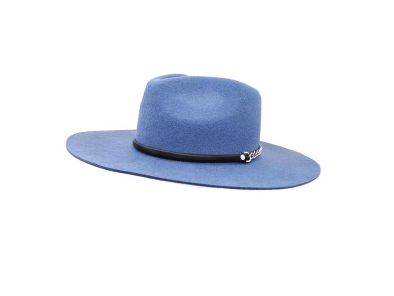 Wholesale Custom Outdoor Unisex Vintage Flat Stiff Wide Brim 100% Wool Felt Fedora Hat