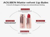 AOLIBEN Matte Velvet Lipstick 1PC
