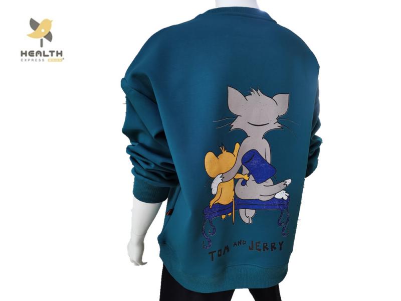 Ripeng Stylish Extra-Thick Hoodie with Various Color for Women with Logo of Tom and Jerry