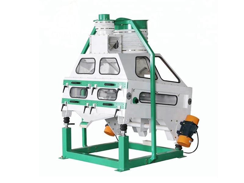 Pumpkin Seeds Vibration Cleaner Price Mobile Vibrating Screen Separator with Aspiration