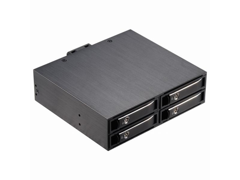 Unestech ST2541 4x2.5in SATA Hot-swap Drive Case To 5.25in Optibay SSD HDD Enclosure Support 15mm Ha