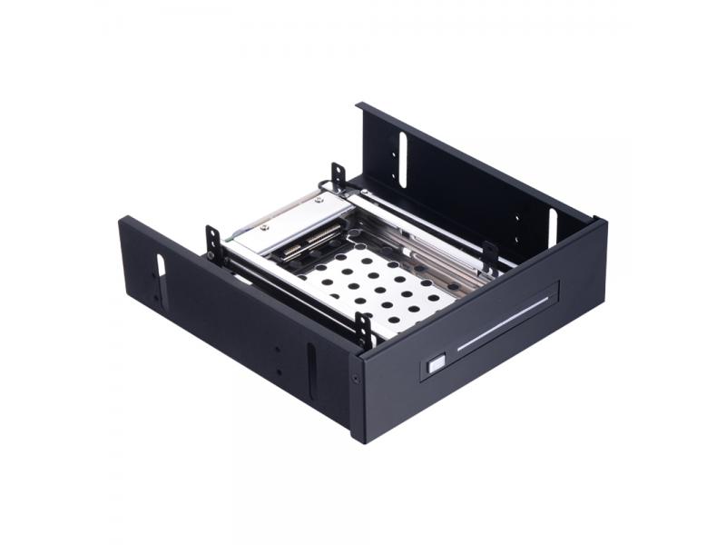 Unestech ST5512 2.5in SATA To 5.25in Optibay SSD HDD Mobile RACK for 2.5in Tray-less  Enclosure