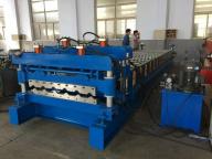 Metal Glazed Tile Making Machine Full Automatic Easy Installation 3D Effect Roof Sheet Roll Forming