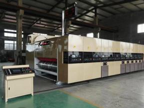 High Definition Whole Vacuum Flexo Four Colors Printer Oiling Dry Slotter Rotary Die Cutter Machine 
