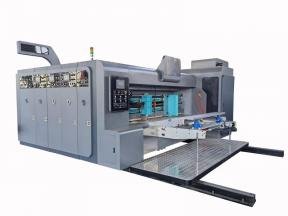 Lead Edge Feeding Two Color Printer Slotter Die-cutter Stacker Machine