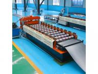 LM Automatic Metal Glazed Tile Making Machinery Colored Steel Sheet Roofing Roll Forming Machine