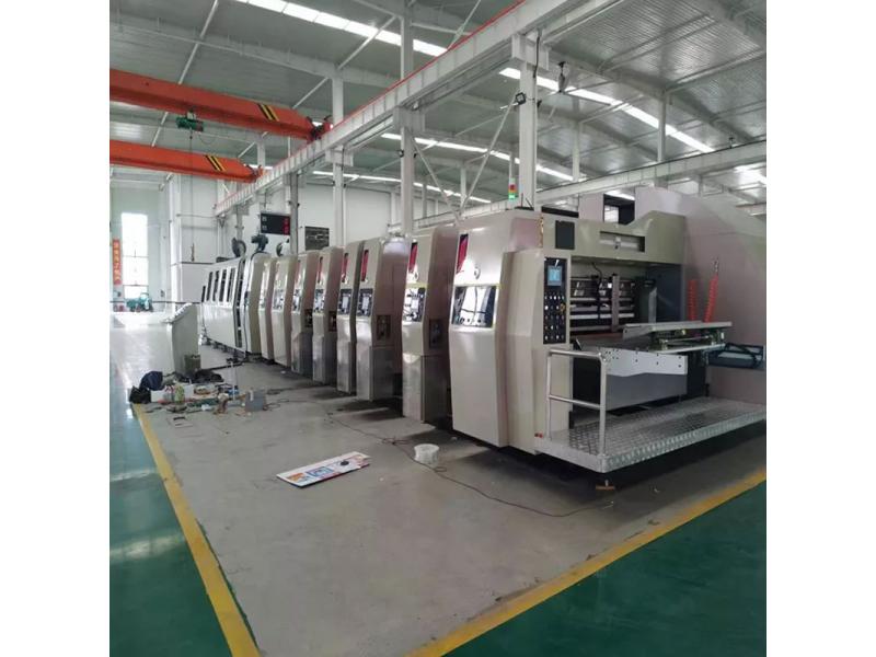 Hihigh Speed Multi-color Flexo Ink Printing Die Cutting Machinery Production Line with Folder Gluer